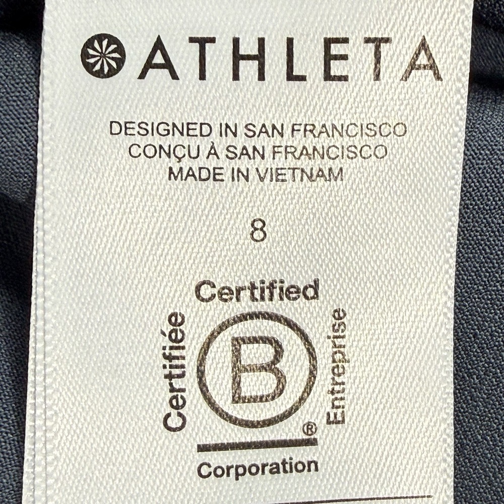 Athleta Endless High Rise Utility Cargo Pants Womens Size 8 Gray Pull On - Picture 12 of 15